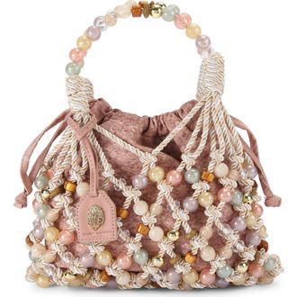 Kurt Geiger Macram&egrave; Rope Handbag in Open White/Multi at Nordstrom