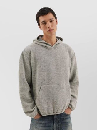 1989 STUDIO knitted hoodie with hood and kangaroo pocket