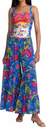 Johnny Was Rumba Tiered Pant In Rumba Water