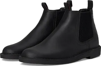 Clarks Shepton Easy Mens Boots Black Leather : 11.5 D - Medium