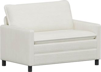vidaXL Sof&aacute; Crema 126 X 81 X 87,5 Cm Poli&eacute;ster Vidaxl