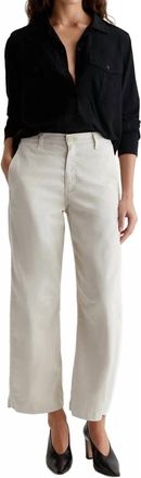 AG - Adriano Goldschmied Fiona High Rise Ankle Length Jeans In Pumice