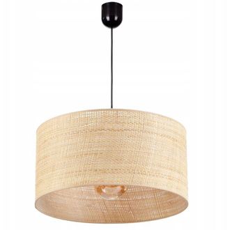 OEM L&aacute;mpara De Techo Colgante Boho De Rat&aacute;n Pantalla De 40 Cm L&aacute;mpara Led De Rat&aacute;n Pulida