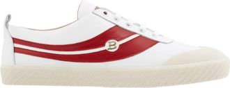 Bally Mens Smake White Leather Low-top Sneakers, Brand Size 6 (US Size 7)