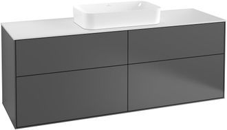 Villeroy & Boch Villeroy Und Boch Finion Vanity Unit G32100, 1600x603x501mm, Con Iluminaci&oacute;n Led, Placa De Cubierta Blanco Mate, Color: Gris Claro Mate - G32100gj