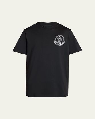 MONCLER 2024/25秋冬 バットマンロゴ クルーネック長袖Tシャツ MONCLER 2024/25秋冬 バットマンロゴ クルーネック長袖Tシャツ