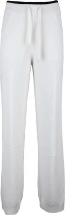 Lorena Antoniazzi Tuta Trainingsbroeken - Dames - Sweatpants - Wit - S - Wol - Broeken