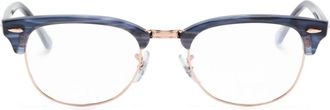 Ray-Ban Clubmaster square-frame glasses - unisex - Metal/Acetate - 51 - Blue