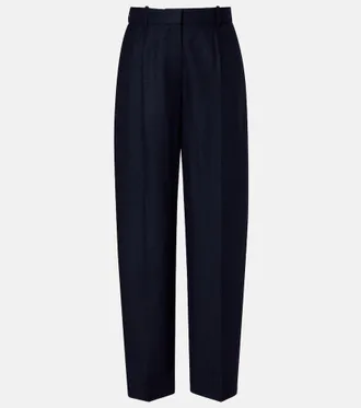 Toteme Flannel wide-leg pants