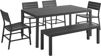 Linon Holland Aluminum 6Pc Dining Set