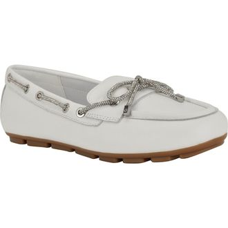 Guess Lavonta Boat Shoe in White 140 at Nordstrom Rack, Size 6.5