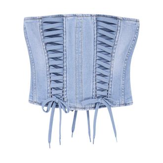 Elisabetta Franchi Dames, Tops, Blauw, Maat: L Denim