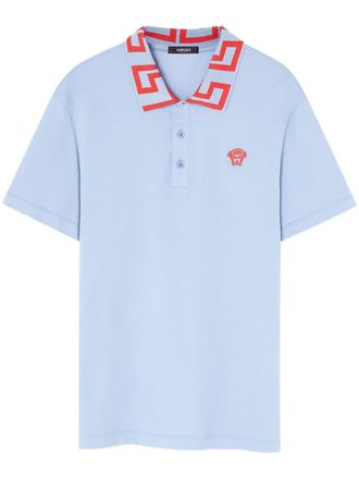 Versace Medusa Greca polo shirt - Blue