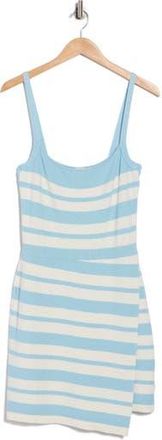 SIMKHAI Suvi Cotton & Silk Blend Tank Dress in Azure Sky Stripe at Nordstrom Rack, Size X-Large
