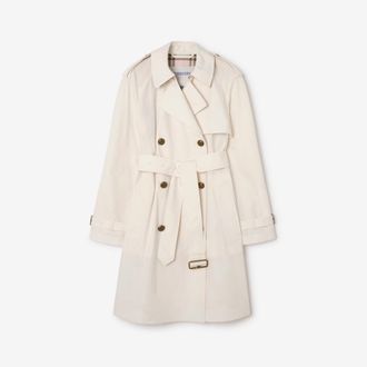 Burberry Midlength Lightweight Cotton Belgravia Trench Coat