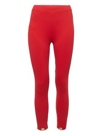 Elisabetta Franchi Leggings a coste - Rosso
