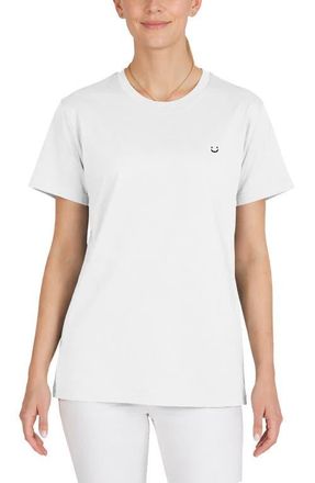 Dalix Womens Lil Smile Jersey Relaxed Tee in White at Nordstrom, Size Xx-Large