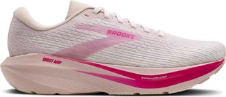 Brooks Womens Ghost Amp Road-Running Shoes Pink 9.5