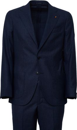 Sartoria Latorre Tailored Navy Cashmere-Blend Suit