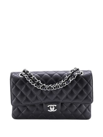 Chanel Classic Double Flap Bag Quilted Caviar Medium shoulder bag - Nero