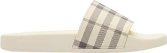 Burberry Check Slides - Dames - Sandalen - Beige - 37 EU - Schoenen