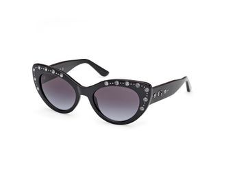 Guess Smoke Gradient Cat Eye Unisex Sunglasses GU00163 01B 54