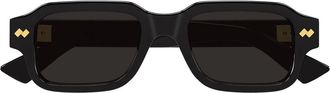 Bottega Veneta Sunglasses Bv1442 S 001 Black Gold/Grey Men
