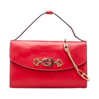 Gucci Pre-owned Handbags, female, Red, Size: ONE SIZE Pre-owned Elegant Leather Clutch