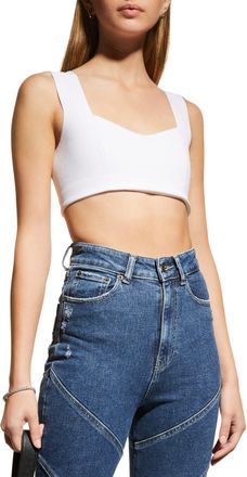 A.L.C. Jordana Seamed Cropped Bra Top