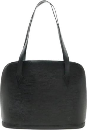 Louis Vuitton Pre-owned Epi Leather Rucksack Tote Bag - Dames - Vintage Schoudertas - Zwart - ONE Size - Leer - Vintage