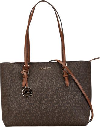 Michael Kors Brown Leather Shoulder Bag Tote Bag (Pre-Owned)