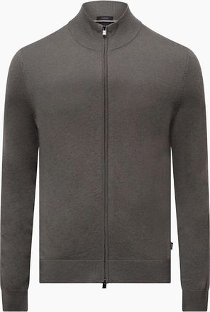HUGO BOSS Mens H-Hevoluto Cashmere Cardigan - Brown - Size: 40