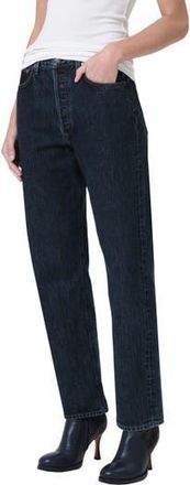 A Gold E 90s Pinch High Waist Straight Leg Jeans in Pendulum at Nordstrom Rack, Size 32