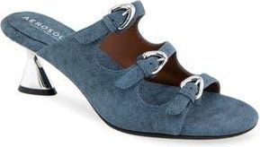 Aerosoles Jenna Slide Sandal in Blue Jean Faux Leather at Nordstrom Rack, Size 9.5