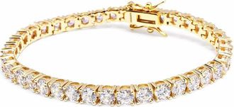 Nialaya Silver Tennis Bracelet in Gold at Nordstrom, Size X-Small
