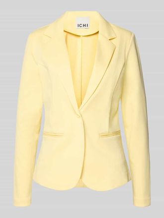 Ichi Regular Fit Blazer mit Paspeltaschen Modell KATE in Pastellgelb, Gr&ouml;&szlig;e XXL