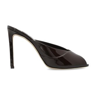 Jimmy Choo London Brigitte Mule - Dames - Muiltjes - Bruin - 39 1/2 EU - Leer - Schoenen