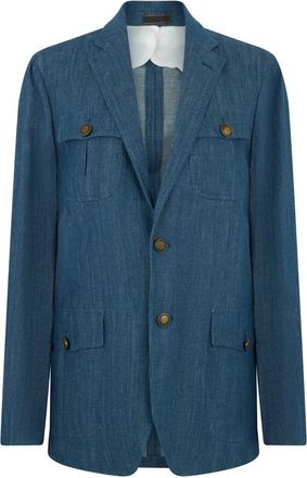 Moorer Denim Jacket - Heren - Spijkerjassen - Blauw - M - Denim - Jassen