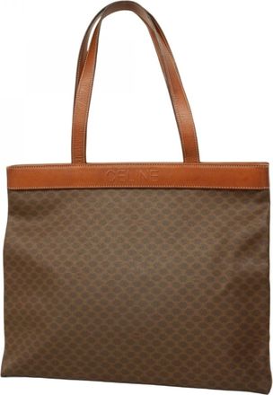 Celine Brown Pvc Tote Bag (Pre-Owned)