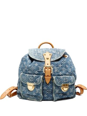 Louis Vuitton 2006 Sac A Dos GM backpack - women - Denim/Calf Leather - One Size - Blue