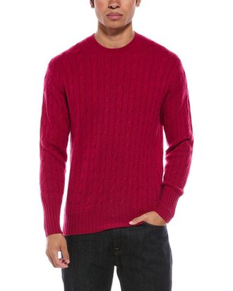 N.Peal N.Peal Thames Cable 100% Cashmere Crewneck Sweater