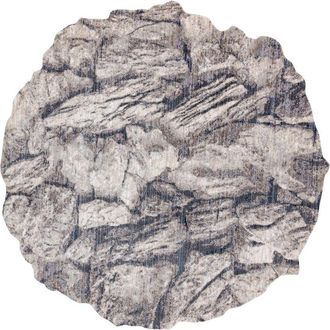 RugsX Alfombra Tine 75417b Roca, Piedra - Moderno, Forma Irregular Crema / Gris Multicolour 195x195 Cm