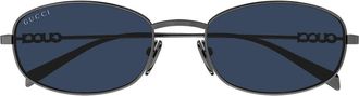 Gucci Sunglasses Gg1940 S 001 Ruthenium/Blue Men