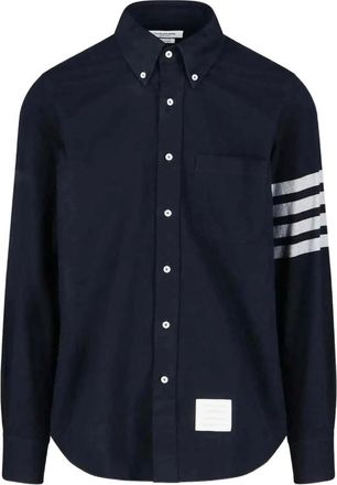 Thom Browne Flannel 4-Bar Shirt