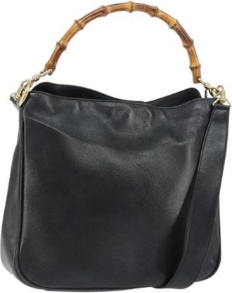 Gucci Pre-owned Shoulder Bags, female, Black, Size: ONE SIZE Pre-owned Vintage Shoulder Bag