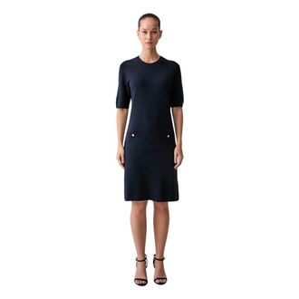 Joop Mini T-shirt Jurk - Dames - Casual kleedjes - Blauw - XS - Kleedjes