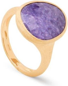 Marco Bicego 18K Gold Lunaria Ring in Gold/charoite at Nordstrom, Size 7