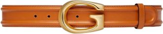 Gucci Belts, unisex, Brown, 95 CM, Reversible Leather Belt with Double G Buckle