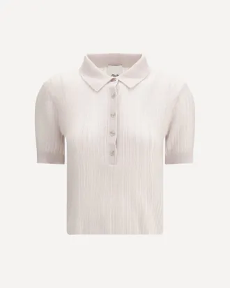 Allude Polo-neck short-sleeve Sweater Female L
