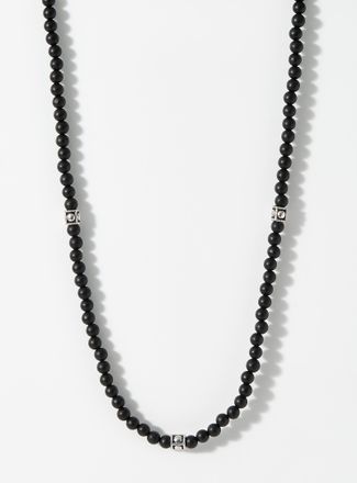 Mancino Metallic-accent small-bead necklace